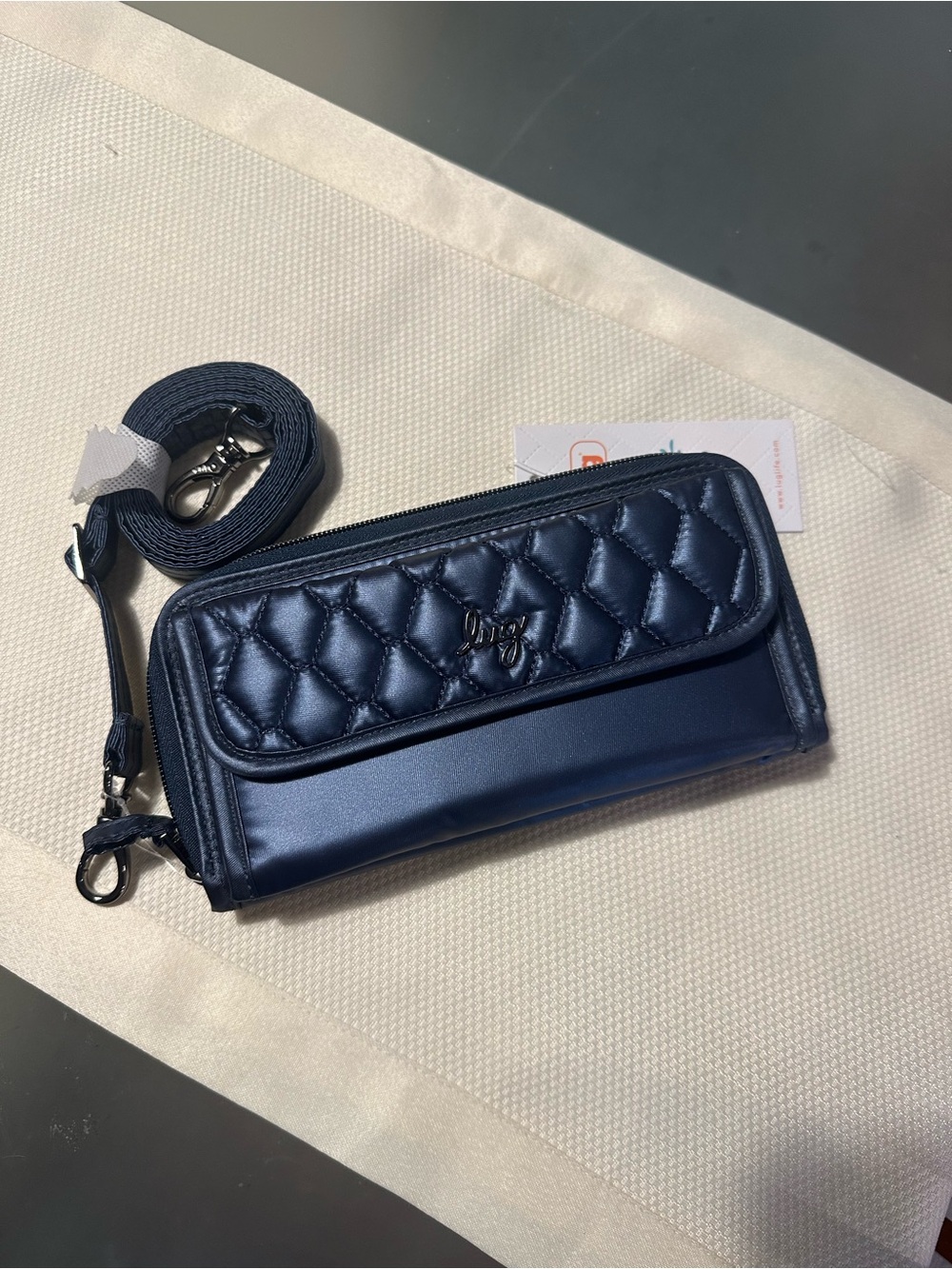 NWT Lug Satin Luxe Kick Flip In Navy Blue